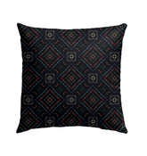 Close-up of Magnolia Meadows pillow showcasing its vibrant design and fabric texture.